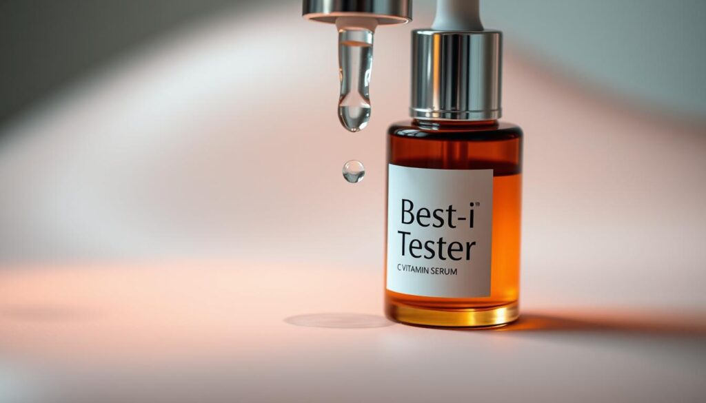 C-vitamin serum påføring