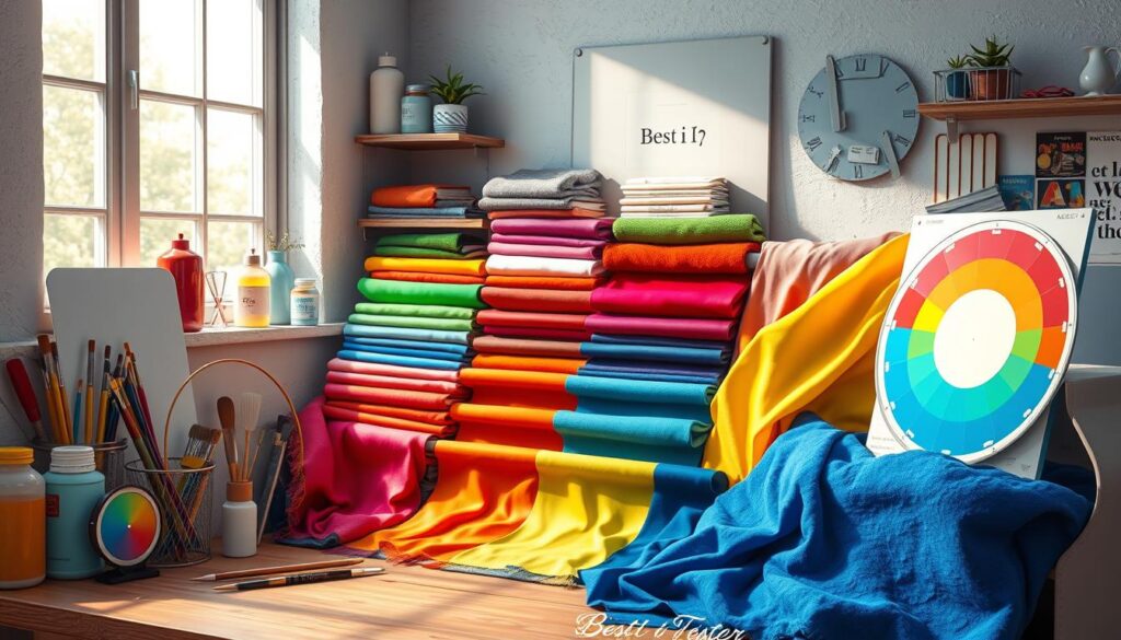 Velge riktig tekstilfarge