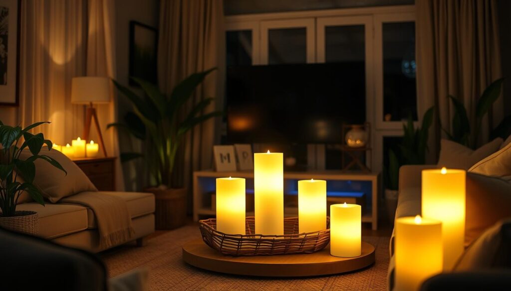 Energibesparelse med LED stearinlys