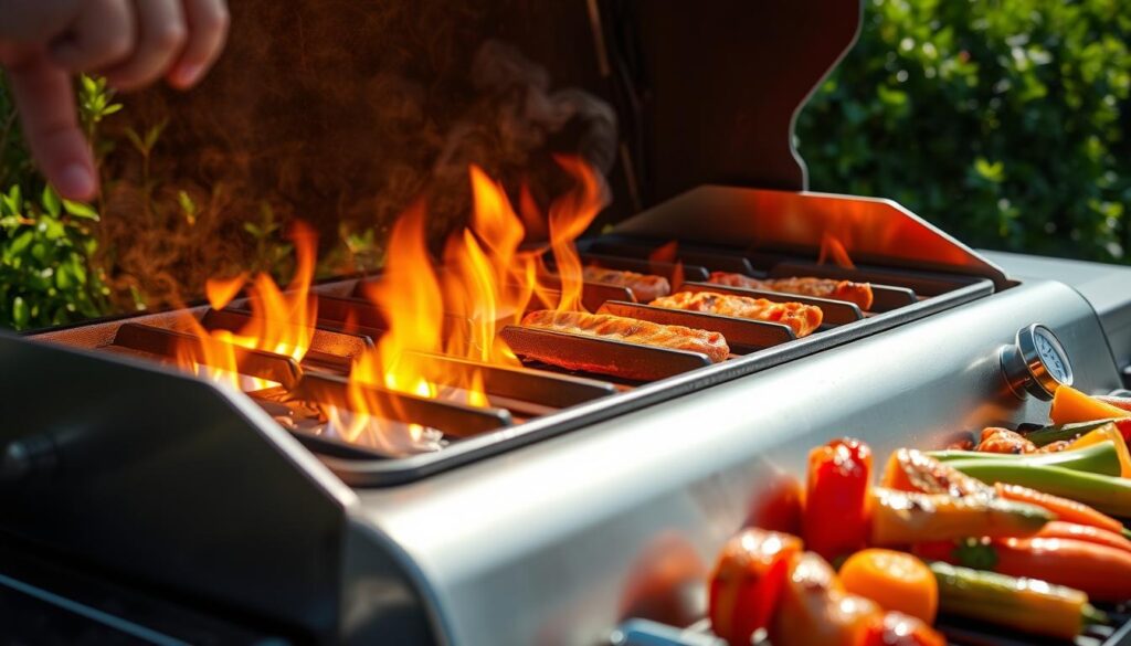 Gassgrill forvarming