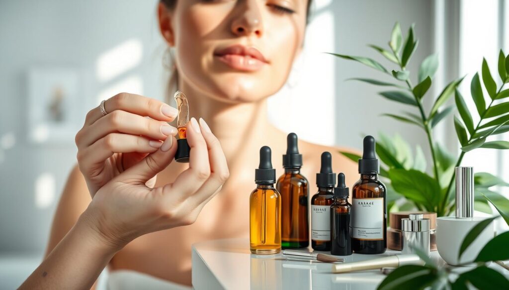 Påføring av serum